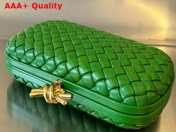 Bottega Veneta Knot Green Padded Intreccio Leather Minaudiere Replica