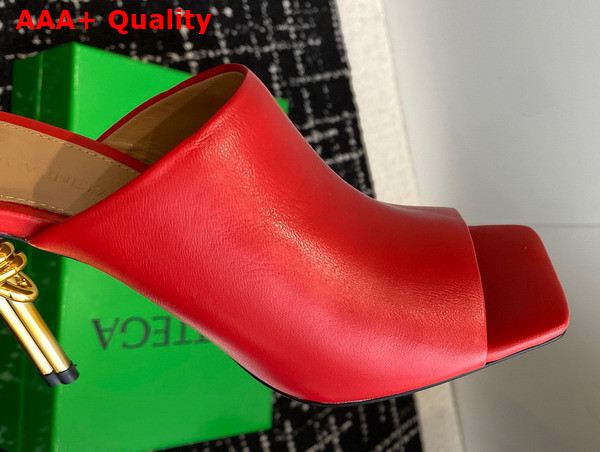 Bottega Veneta Knot Mule in Red Lambskin Replica