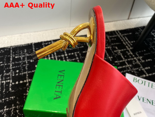 Bottega Veneta Knot Mule in Red Lambskin Replica