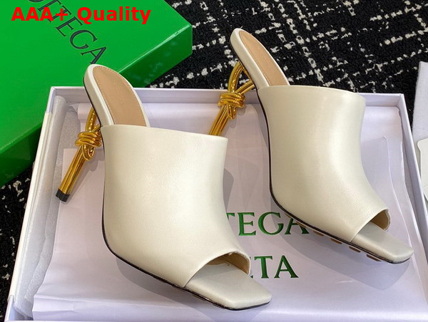 Bottega Veneta Knot Mule in Sea Salt Lambskin Replica