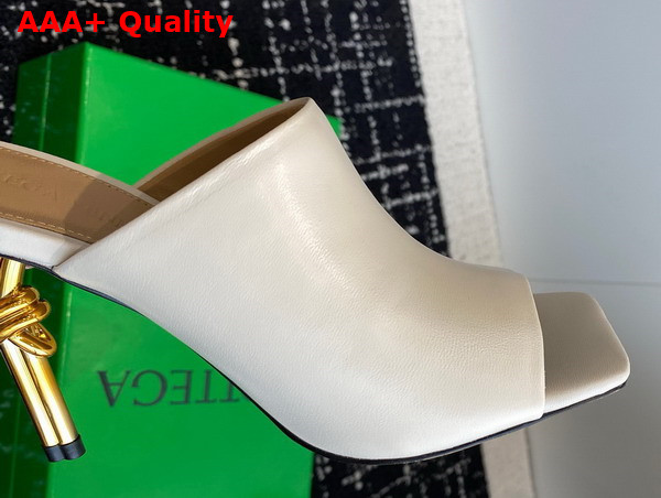 Bottega Veneta Knot Mule in Sea Salt Lambskin Replica