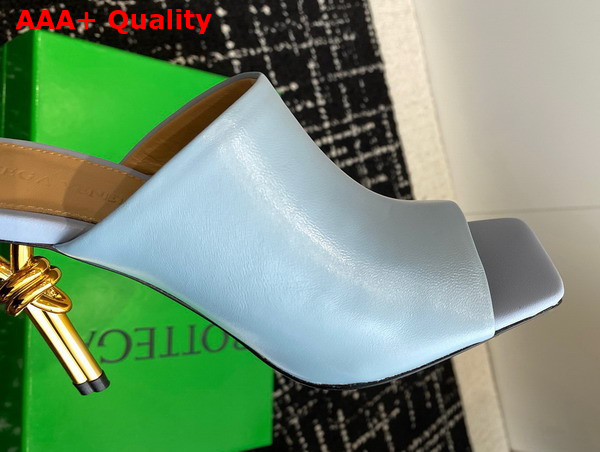 Bottega Veneta Knot Mule in Sky Blue Lambskin Replica