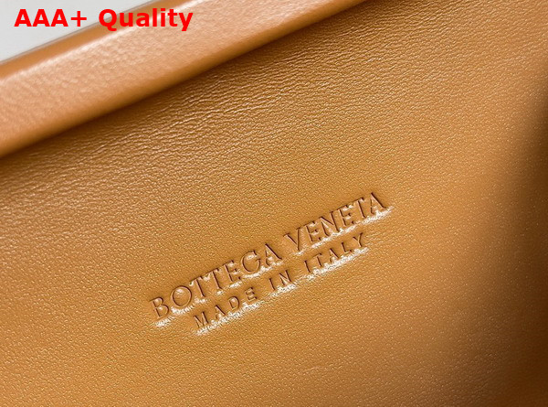 Bottega Veneta Knot On Strap Camel Padded Intreccio Leather Replica