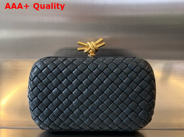 Bottega Veneta Knot Space Padded Intreccio Leather Minaudiere Replica