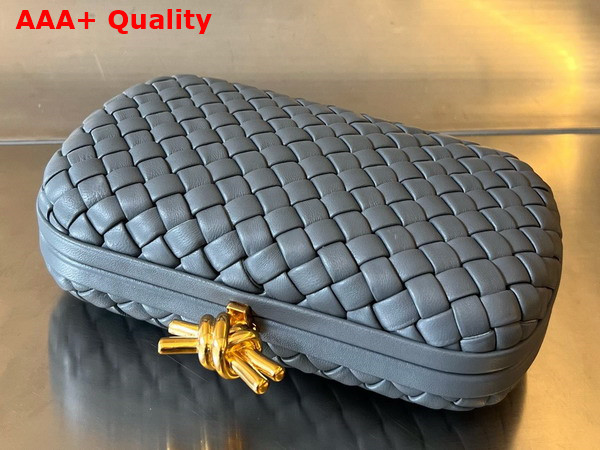 Bottega Veneta Knot Thunder Padded Intreccio Leather Minaudiere Replica