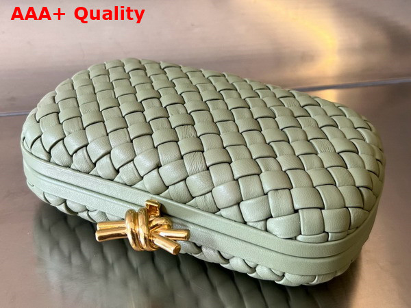 Bottega Veneta Knot Travertine Padded Intreccio Leather Minaudiere Replica