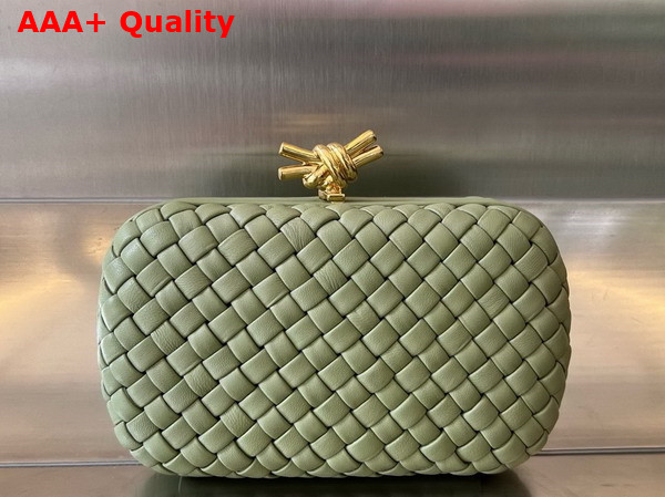 Bottega Veneta Knot Travertine Padded Intreccio Leather Minaudiere Replica