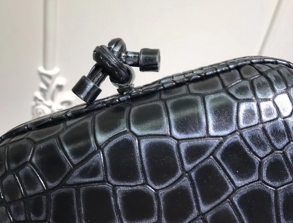 Bottega Veneta Knot in Silver Grey Crocodile