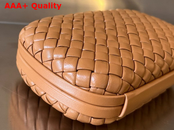 Bottega Veneta Knot in Wood Intreccio Leather Minaudiere Replica