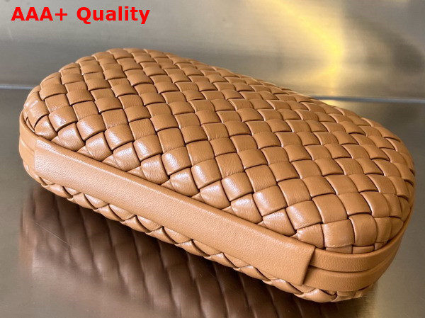 Bottega Veneta Knot in Wood Intreccio Leather Minaudiere Replica