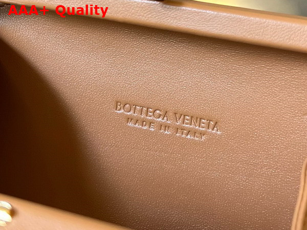 Bottega Veneta Knot in Wood Intreccio Leather Minaudiere Replica