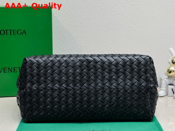 Bottega Veneta Large Andiamo Top Handle Bag in Black Intrecciato Lambskin Replica