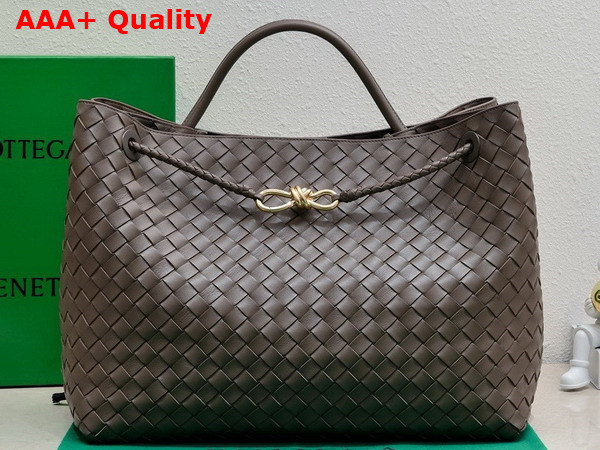 Bottega Veneta Large Andiamo Top Handle Bag in Fondant Intrecciato Lambskin Replica