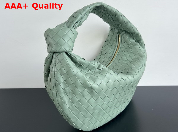 Bottega Veneta Large BV Jodie Bag in Aloe Intrecciato Lambskin Replica