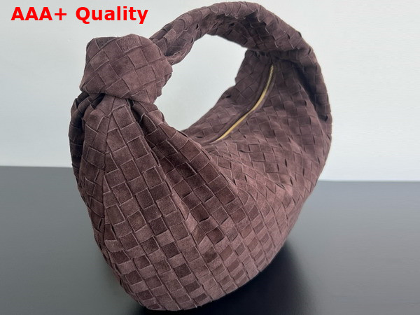 Bottega Veneta Large BV Jodie Bag in Fondant Intrecciato Suede Leather Replica