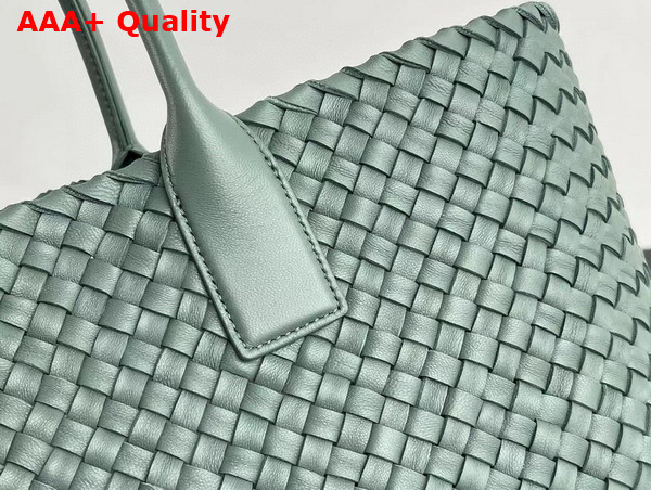 Bottega Veneta Large Cabat Aloe Intreccio Leather Replica