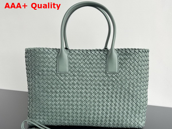 Bottega Veneta Large Cabat Aloe Intreccio Leather Replica