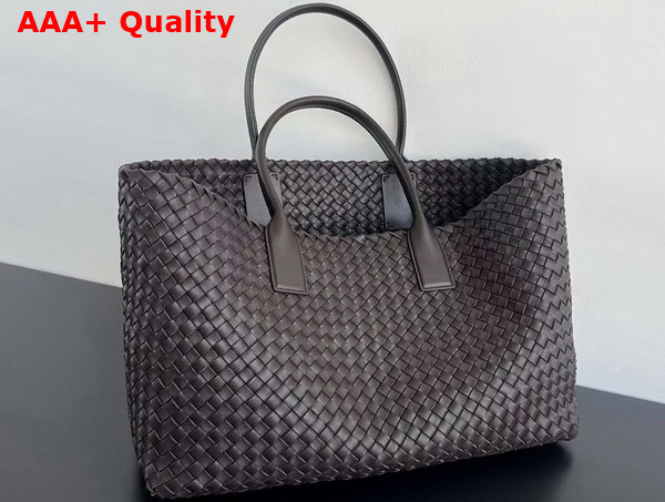 Bottega Veneta Large Cabat Fondant Intreccio Leather Tote Bag Replica