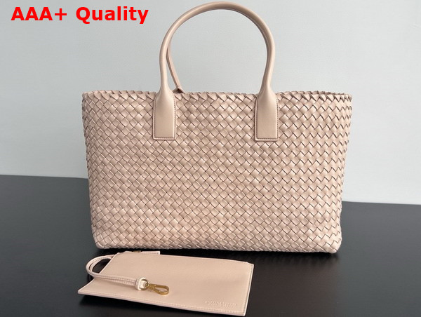 Bottega Veneta Large Cabat Lotus Intreccio Leather Replica