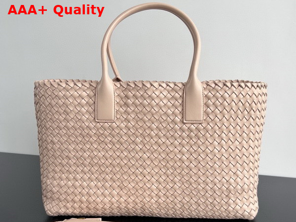 Bottega Veneta Large Cabat Lotus Intreccio Leather Replica