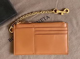 Bottega Veneta Large Card Case in Brown Nappa Lambskin