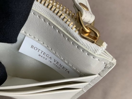 Bottega Veneta Large Card Case in Mist Nappa Lambskin