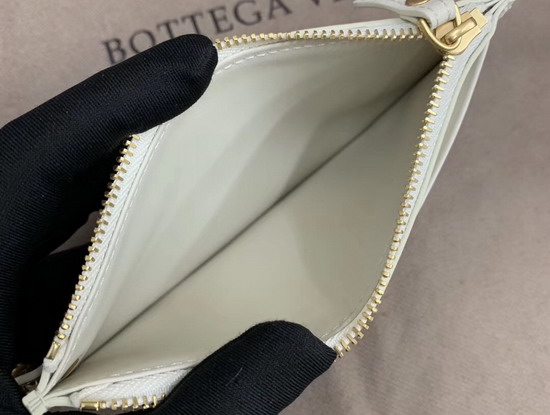 Bottega Veneta Large Card Case in Mist Nappa Lambskin