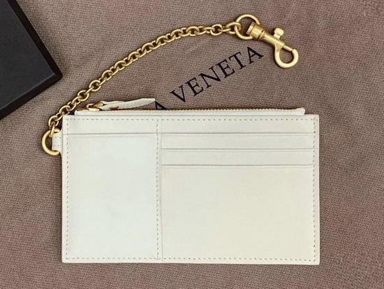 Bottega Veneta Large Card Case in Mist Nappa Lambskin