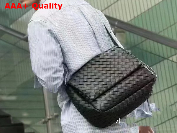 Bottega Veneta Large Cobble Messenger in Camping Replica