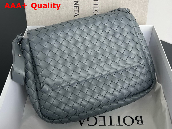 Bottega Veneta Large Cobble Messenger in Thunder Replica