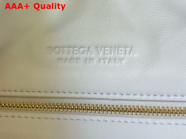 Bottega Veneta Large Gemelli Shoulder Bag in White Intrecciato Leather Replica