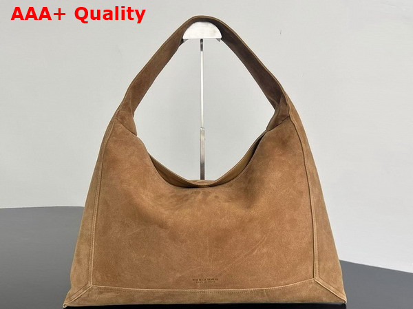 Bottega Veneta Large Hop Bag in Brown Suede Leather Replica