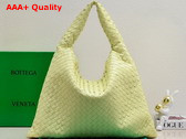 Bottega Veneta Large Hop Bag in Camomile Intrecciato Calfskin Leather Replica