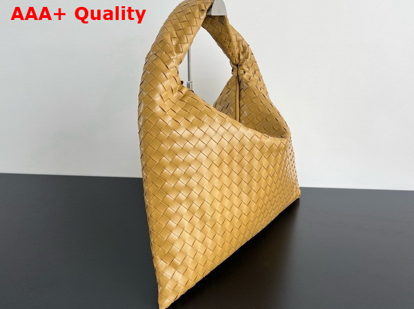 Bottega Veneta Large Hop Bag in Dark Praline Intrecciato Calf Leather Replica