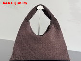 Bottega Veneta Large Hop Fondant Intrecciato Suede Leather Replica