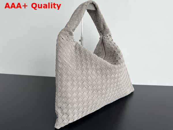 Bottega Veneta Large Hop Sterling Intrecciato Suede Leather Replica