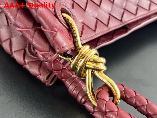 Bottega Veneta Large Parachute Shoulder Bag in Barolo Supple Intrecciato Leather Replica