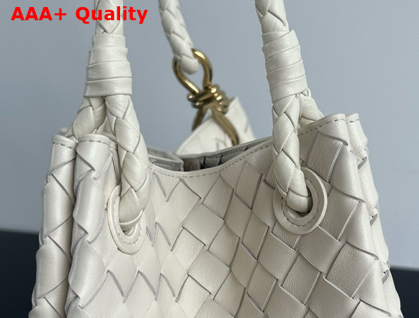 Bottega Veneta Large Parachute Shoulder Bag in Sea Salt Supple Intrecciato Leather Replica