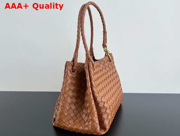 Bottega Veneta Large Parachute Wood Intrecciato Leather Replica