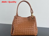 Bottega Veneta Large Parachute Wood Intrecciato Leather Replica