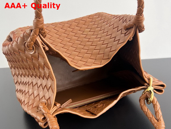 Bottega Veneta Large Parachute Wood Intrecciato Leather Replica