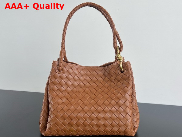 Bottega Veneta Large Parachute Wood Intrecciato Leather Replica