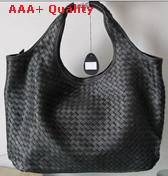 Bottega Veneta Leather Hobo Bag Black Replica