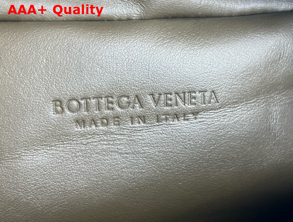 Bottega Veneta Lets Go Shoulder Bag with Elongated Foldable Shape in Kaki Padded Intrecciato Leather Replica