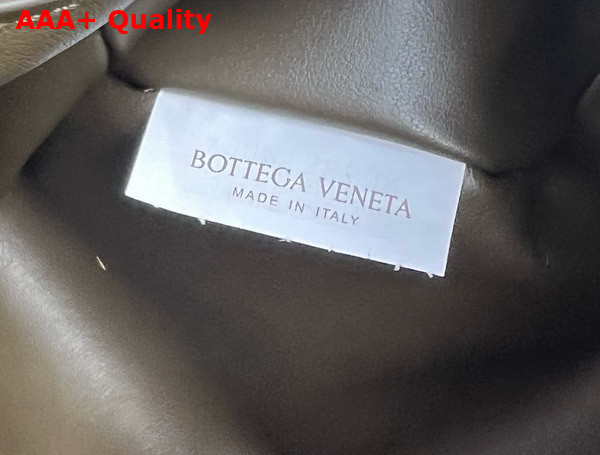 Bottega Veneta Lets Go Shoulder Bag with Elongated Foldable Shape in Kaki Padded Intrecciato Leather Replica