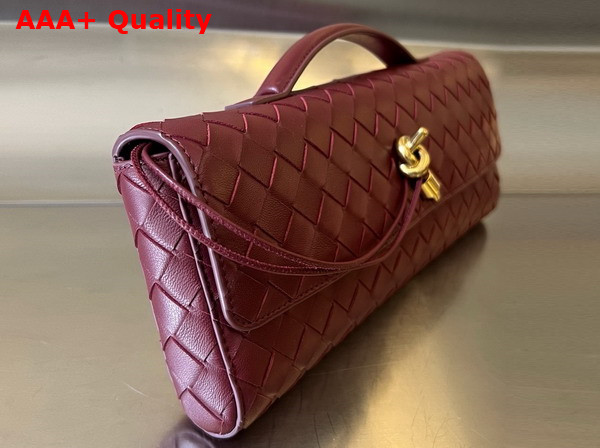 Bottega Veneta Long Clutch Andiamo with Handle Barolo Intrecciato Leather Replica