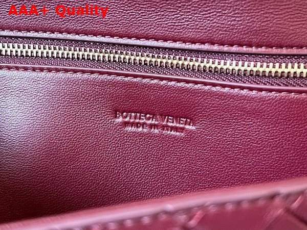 Bottega Veneta Long Clutch Andiamo with Handle Barolo Intrecciato Leather Replica