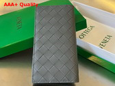 Bottega Veneta Long Intrecciato Wallet in Thunder and Pool Calfskin Replica