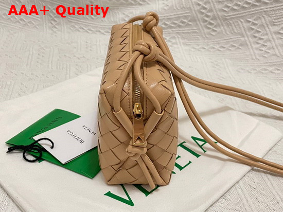 Bottega Veneta Loop Almond Mini Intrecciato Leather Cross Body Bag Replica