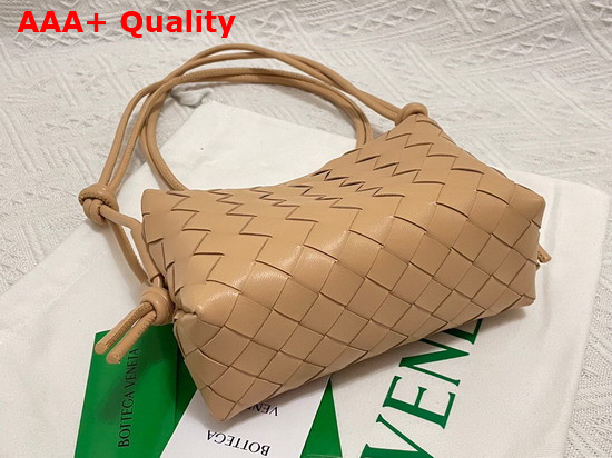 Bottega Veneta Loop Almond Mini Intrecciato Leather Cross Body Bag Replica